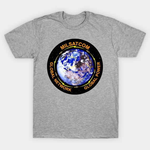 MILSATCOM Logo T-Shirt by Spacestuffplus